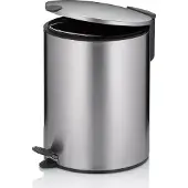kela Pedaal Afvalemmer, 5 L, Zilver - | Mats