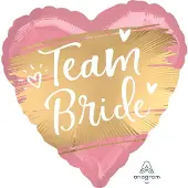 Anagram Folieballon Hart Team Bride 40cm