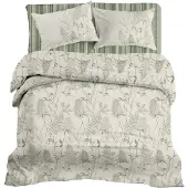 Linnick Dekbedovertrek Katoen Renforcé Tuva - green 240x200/220