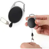 INF Uitschuifbare sleutelhanger met jojo-functie en touwtje 72 cm