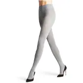Falke Family eenkleurig katoen panty dames grijs - maat 48-50