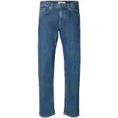 Selected Jeans 'SLH-196' blauw denim