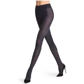 Falke Dovetail eenkleurig materiaal half ondoorzichtig 50 DEN panty dames blauw - maat M-L