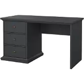 Home affaire Venedig bureau 3 lades mat grijs.