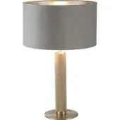 Searchlight Gouden tafellamp London met grijze kap