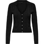 ONLY Gebreid vest 'ONLMeddi' zwart
