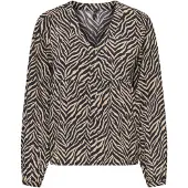 ONLY Blouse 'ONLNova' beige / zwart