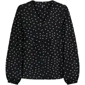 ONLY Blouse 'ONLNova' zwart / wit