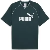 Puma Functioneel shirt 'Essentials' smaragd / wit