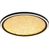 Searchlight Design plafonnière Luna Ø 40cm zwart met goud