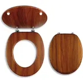 Novaservis Prestige - WC-zitting gefineerd hout, donkere eik WC/DUB2
