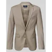 MCNEAL Super slim fit 2-knoops colbert met klepzakken