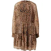 ONLY Jurk 'ONLIsabella' beige / lichtoranje / zwart