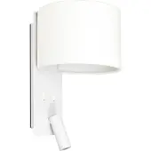 Faro Wandlamp Fold, wit / opaal, Aluminium, Modern, Wandlamp