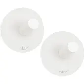Zack Handdoekenhaak Peco Rond Wit 4,5 cm (2-Delig)
