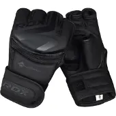 RDX Sports F15 Noir MMA Grappling Gloves - Zwart - M