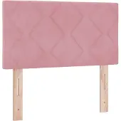 vidaXL LED Hoofdbord Roze 80 cm Fluweel