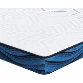 vidaXL Matras Topper 180 x 200 cm dik Jacquard stof Wit