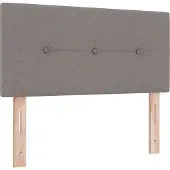 vidaXL LED Hoofdbord Taupe Stof
