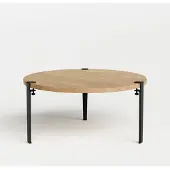 TIPTOE Brooklyn Koffietafel Solid Oak | Graphite Black