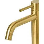 Beliani SALINAS - Enkele wastafelkraan - Goud - 18 cm - Messing
