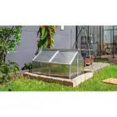 Pergart Tuinkas Gaia Jumbo - Polycarbonaat 4mm - Geanodiseerd Aluminium - 83x119x72cm