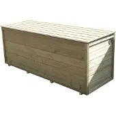 Lutra Kussenbox - Hout - Naturel - 200x100x84cm