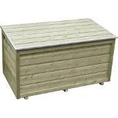 Lutra Kussenbox - Hout - Naturel - 140x67x67cm
