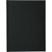 Exacompta notitieboek A4 linnen kaft zwart, geblokt, 110 g/m² mat getint, gepagineerd, 150 vel, paperback