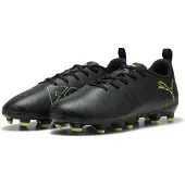 Puma Future 8 Play Gras / Kunstgras Voetbalschoenen (MG) Kids Zwart Donkergroen Lichtgroen