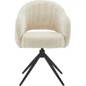 Möbilia fauteuil Cord look Beige 58x84 cm