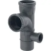 Geberit Silent-Pro Gecombineerd bochthoekstuk 87,5° rechts, DN 100 / 90 / 50, 393.562.14.1
