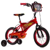 HUFFY Disney Cars kinderfiets, 14 inch, geschikt voor kinderen van 4 tot 6 jaar, rood