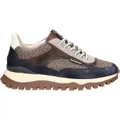 Floris van Bommel Sneakers laag 'De Groomer 05' marine / bruin / donkerbruin / zwart