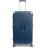 Carryon Trunk Grote Koffer 79cm – Harde Trolley 126 ltr met expander – TSA-slot – 4 Wielen – Blauw