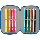 Safta Gevuld etui Superhero - 37 stuks - 19.5 x 12.5 x 5.5 cm - Polyester