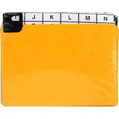 Exacompta Pak van 24 alfabetische tabbladen in karton met metalen tabs voor een klassement in de breedte 105x150mm. - Zwart - 13752E