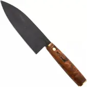 Roselli Santoku Knife R760D Carbon Steel, Stained Curly Birch, santoku, 16 cm