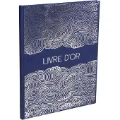 Exacompta Gastenboek Japan Blauw 270x220 mm, 100 pagina's Clairefontaine, zilvergeslepen & zilverpreeg, kristallen doosje Vragen uitleggen