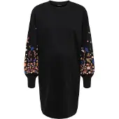 ONLY Maternity Jurk 'OLMBrooke' navy / oranje / rosa / zwart