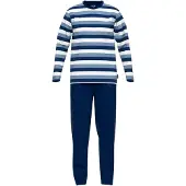 Ceceba +size pyjama met strepen donkerblauw/wit male | Maat: S