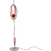 Foscarini Vloerlampe , Filo, Meerkleurig, Woonkamer, Metaal, Designer