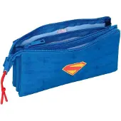 Safta - Alleshouder - 3 Compartimenten - Blauw 22 x 12 x 3 cm