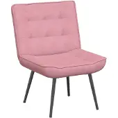 vidaXL Relaxstoel 64x74x84 cm fluweel roze