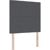 vidaXL LED Hoofdbord met hoofdeinde Donkergrijs 100 cm Corduroy stof