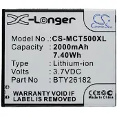 123accu Mobistel BTY26182 accu (2000 mAh, huismerk)
