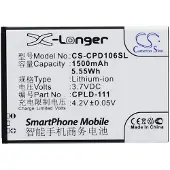 123accu Coolpad CPLD-106 / CPLD-111 accu (1500 mAh, huismerk)