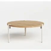 TIPTOE Brooklyn Koffietafel Solid Oak | White Cream