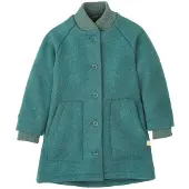 Disana - Kid's Vilten Jas - Lange jas 86/92, turkoois