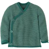 Disana - Kid's Melange Vest - Merinovest 98/104, turkoois